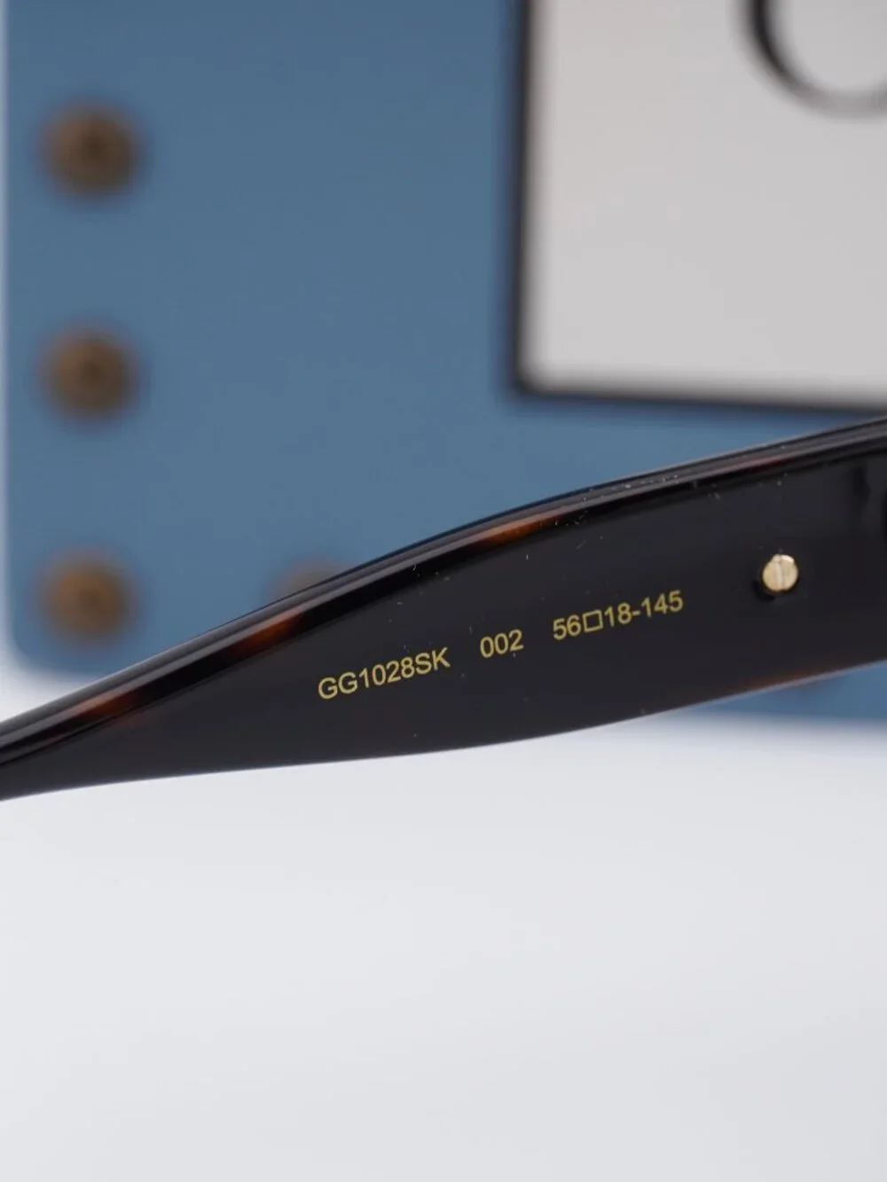 Gucci GG1028SK 002 Cat Eye Sunglasses - Dark Havana\Grey Gradient